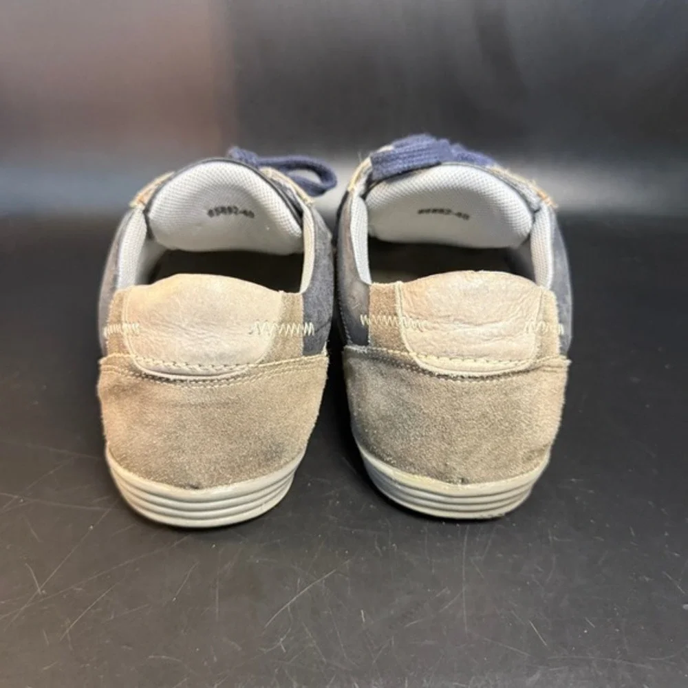 Bullboxer 65892 Blue Grey Leather Suede Fashion Sneakers Mens US 7